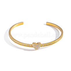 Armreifen aus Edelstahl und Strass für Damen&nbsp;YZ6088
