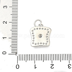 Pendentifs avec zircon cubiques à micro-pavés en laiton&nbsp;KK-C156-10P
