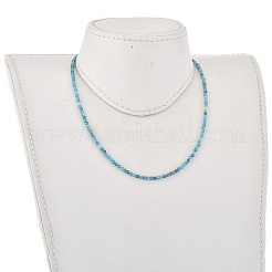 Collares de cuentas de apatita natural&nbsp;NJEW-JN02990-03