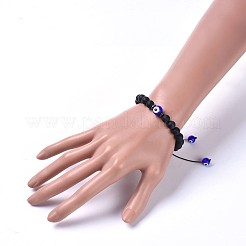 Verstellbare geflochtene Perlenarmbänder aus Nylonfaden&nbsp;BJEW-JB04466-02