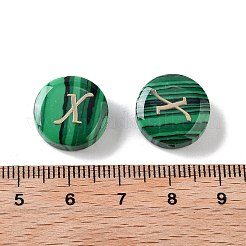 Perline di malachite sintetiche&nbsp;G-A238-01X