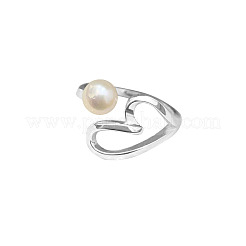 Manschettenringe aus Sterlingsilber mit natürlicher Süßwasserperle&nbsp;FS-WG385D2-01