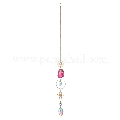 Attrape-soleil en laiton et cristal&nbsp;HJEW-G018-04C-G