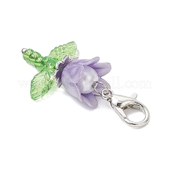 Decorazioni pendenti con perle di imitazione in acrilico e plastica e perline di semi giapponesi&nbsp;HJEW-JM03232-01