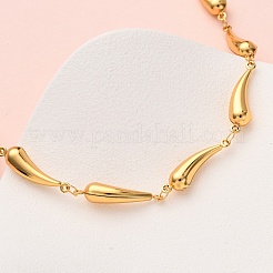 Collares de cadena de eslabones de acero inoxidable 304 para mujer&nbsp;LS-NJEW-G178-01G-01
