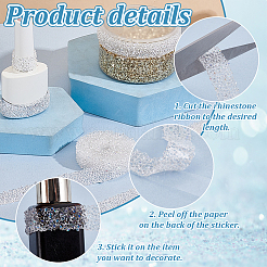 Glitzer Harz Hotfix Strass&nbsp;DIY-WH0622-452A