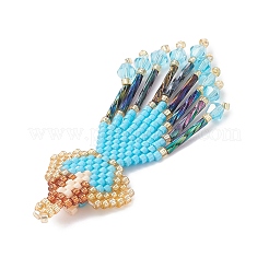 3 pendentif ange en perles de verre de 3 couleurs&nbsp;PALLOY-MZ0089296