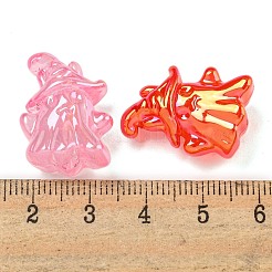 10 Stück UV-beschichtete Acrylperlen mit Halloween-Motiv.&nbsp;OACR-L017-08A