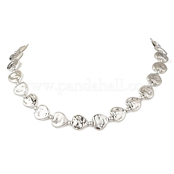 Colliers en perles de plastique en forme de cœur ccb&nbsp;NJEW-JN05841-01