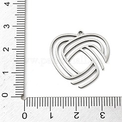 Ciondoli in acciaio inox 304&nbsp;STAS-E525-01B-P