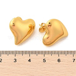 304 Edelstahl Herz Ohrstecker&nbsp;EJEW-Q011-04G
