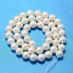 Chapelets de perles rondes en coquille&nbsp;BSHE-L011-12mm-A013A