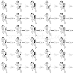 Risultati dell'orecchino della vite prigioniera dell'ottone 30pcs&nbsp;KK-BBC0025-84S