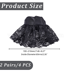 Gaze-Damen-Tüll-Spitze-Oversleeve&nbsp;AJEW-WH0661-47A