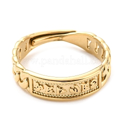 Verstellbarer Ring aus 304 Edelstahl für Damen&nbsp;RJEW-C016-21G