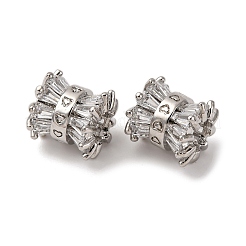 Perline zirconi micro pave  in ottone&nbsp;KK-CJC0013-04P-RS