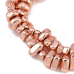 Fili di perline di ematite sintetica non magnetica elettrolitica&nbsp;G-I364-B01-RG