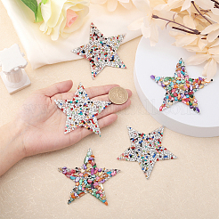 12 Stück Hotfix-Strass in Sternform&nbsp;DIY-CA0005-96