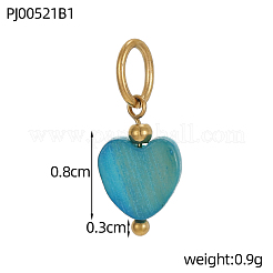 Muschelanhänger aus Edelstahl 304&nbsp;STAS-OY011-07G