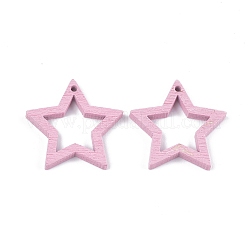 Pendentifs en bois de peuplier peint&nbsp;WOOD-S045-068D