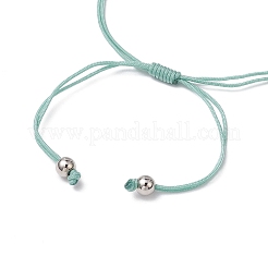 Bracelets tressés en perles de jade vert naturel&nbsp;BJEW-TA00621-04