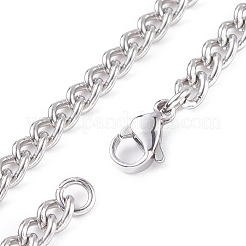 Collana con catene a maglie in acciaio inossidabile 304 anti-ossidazione per uomo e donna&nbsp;NJEW-JN03846-02