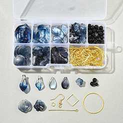 DIY-Sets zur Herstellung von Blumenglasanhängern und Ohrringen&nbsp;DIY-FS0009-01
