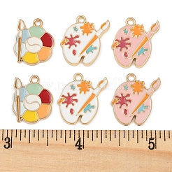 12pcs 3 styles de pendentifs en émail en alliage&nbsp;FIND-FP0002-99