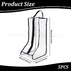 Durchsichtige Aufbewahrungstaschen aus PVC-Kunststoff mit Reißverschluss und Griffen&nbsp;ABAG-WH0045-71B