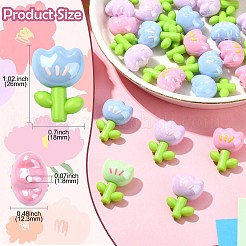 30 perle acriliche smaltate&nbsp;OACR-CJ0002-01