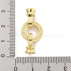 Messing Micro Pave klare Zirkonia Falte über Verschlüsse&nbsp;KK-Q814-01G