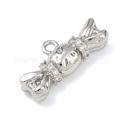 Pendentifs en laiton zircon cubique transparent&nbsp;KK-G545-11P
