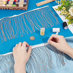 1 Yard Quastenband aus Kunststoffperlen&nbsp;DIY-OC0013-14B