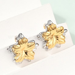 Pendientes de botón de acero inoxidable 304&nbsp;EJEW-U045-04B-GP