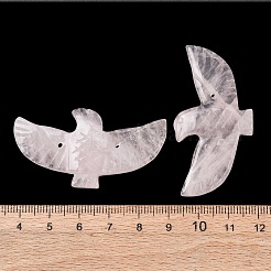 Grandi pendenti in quarzo rosa naturale intagliato&nbsp;G-A288-01I