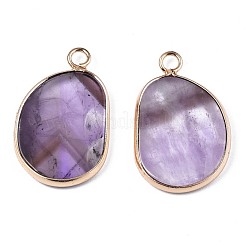 Natürlichen Amethyst Edelsteinanhänger&nbsp;G-S359-317C