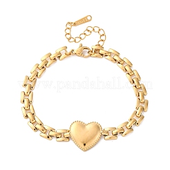 Herz 304 Edelstahl Panther Kettenarmbänder für Frauen&nbsp;BJEW-R027-02G