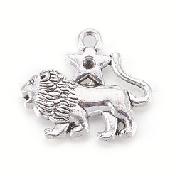 Tibetischer Stil Legierung Anhänger Fassungen für Strasssteine&nbsp;PALLOY-WH0047-01AS