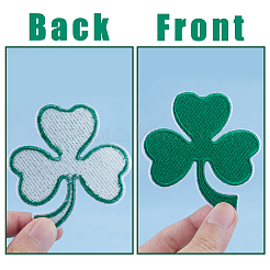 Kleeblatt-Stoffflicken zum Aufbügeln zum St. Patrick's Day&nbsp;PATC-WH0005-36