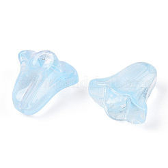 Spruzzare perle di vetro trasparente dipinte&nbsp;GLAA-D006-20G