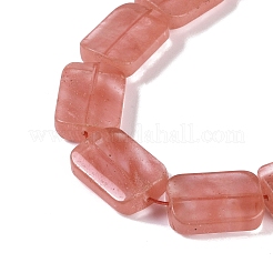 Chapelets de perles en verre de quartz de cerise&nbsp;G-M420-M05-02