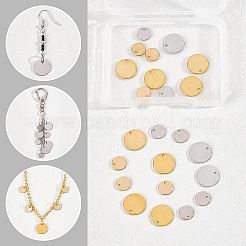 48 Stück 4 Farben Messing Charms&nbsp;KK-BC0002-18-NF