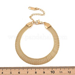 Bracelets en maille d'acier inoxydable 304 pour femmes&nbsp;BJEW-G759-05G