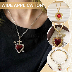 28 pz 14 stili fai da te kit di accessori per la creazione di gioielli a forma di cuore&nbsp;FIND-ME0001-88