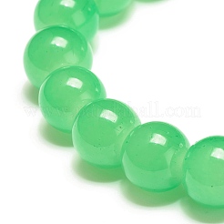 10 mm Jade-Glasperlen-Stretcharmband für Frauen&nbsp;BJEW-JB07422
