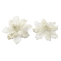 Fiore artificiale glitterato in plastica&nbsp;LS-HJEW-R124-04
