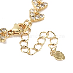 Bracelets de chaîne à maillons en forme de flèche pour femmes&nbsp;BJEW-R317-04G