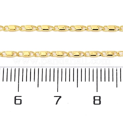 Halskette mit ovalen Gliederketten aus Messing für Frauen&nbsp;NJEW-P265-19G