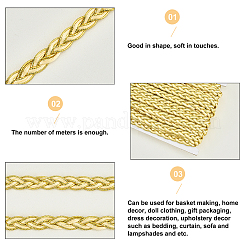 Strickband aus Polyester und Metallicgarn&nbsp;OCOR-WH0068-10B-WH
