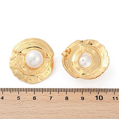 Boucles d'oreilles à tige en acier inoxydable 304 avec perles en plastique ABS pour femmes&nbsp;EJEW-U046-11G